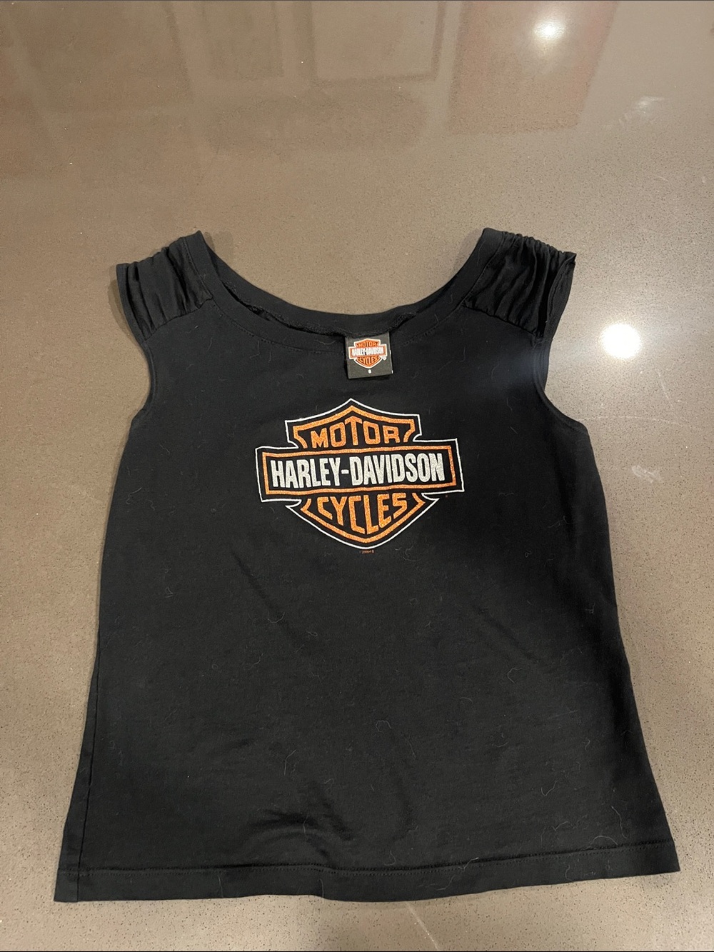2006 Murfreesboro Tennessee Harley-Davidson Black Crop Tank Top with Shield Logo
